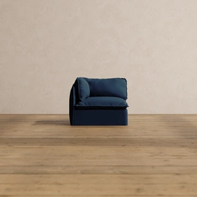 Slipcover Only - Modular Washable End Chair - Left in Sumi