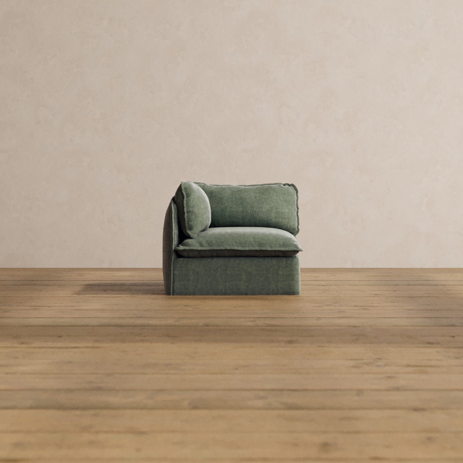 Slipcover Only - Modular Washable End Chair - Left in Willow
