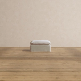 Slipcover Only - Modular Washable Ottoman in Coco