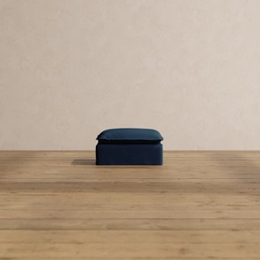 Slipcover Only - Modular Washable Ottoman in Sumi