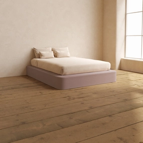 Slipcover Only - Queen Upholstered Platform Bed | Mizu Weave in Sakura