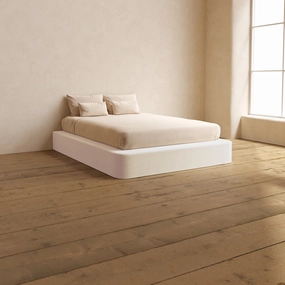 Slipcover Only - Queen Upholstered Platform Bed | Mod Velvet in Coco