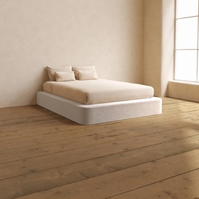 Slipcover Only - Queen Upholstered Platform Bed | Mod Velvet in Mist