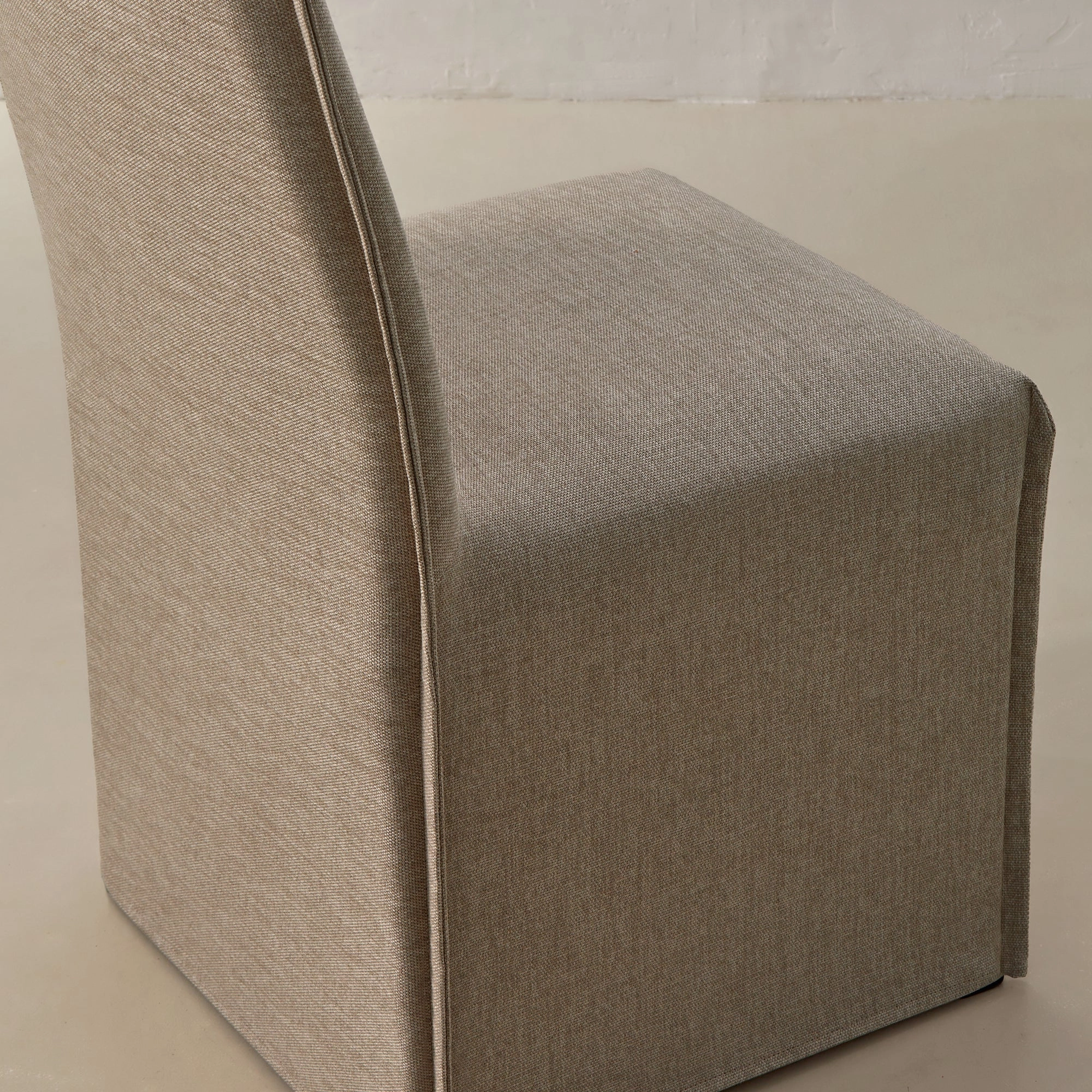 Slipcover Only - Washable Upholstered Dining Chair | 15 Back Height in Oat