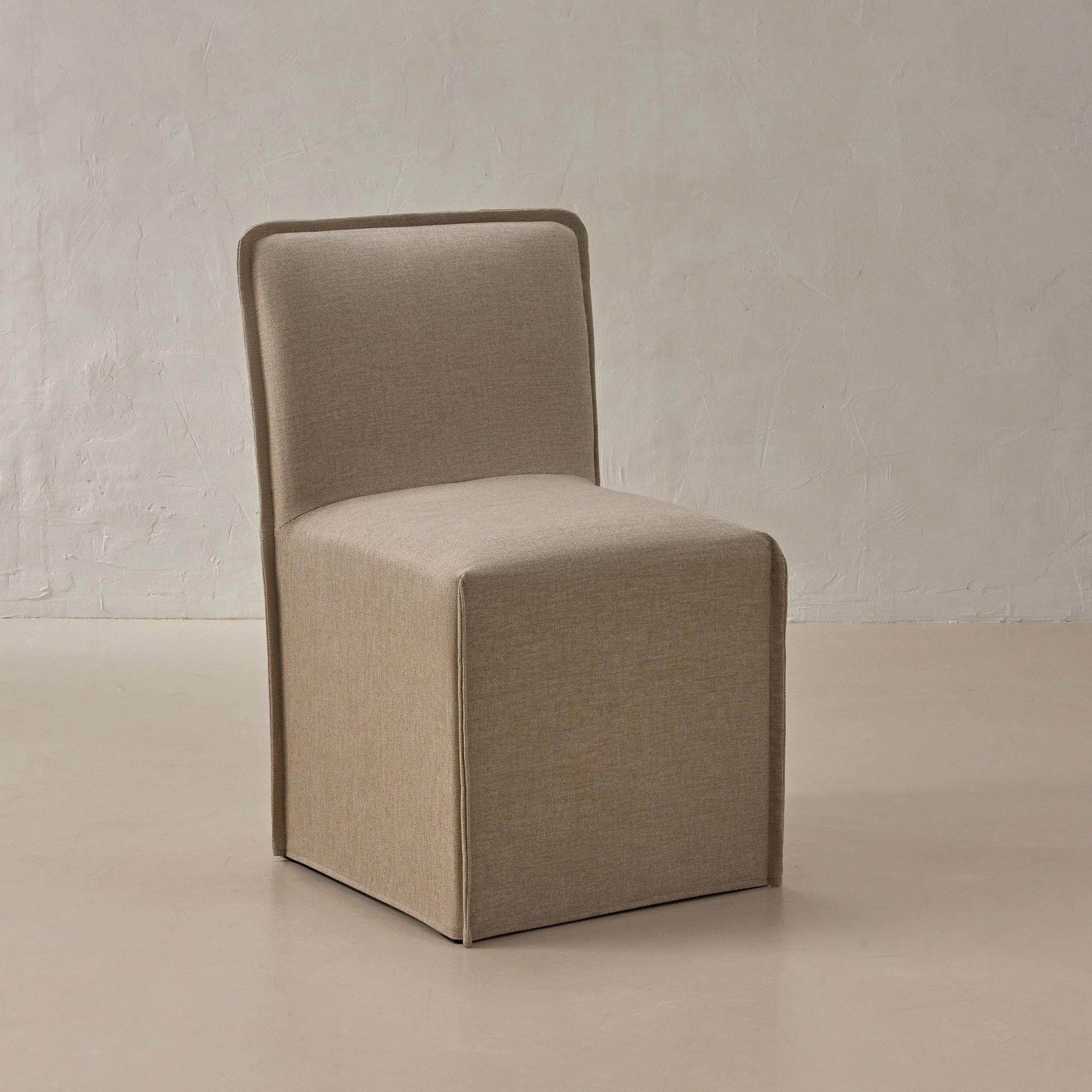 Slipcover Only - Washable Upholstered Dining Chair | 15 Back Height in Oat
