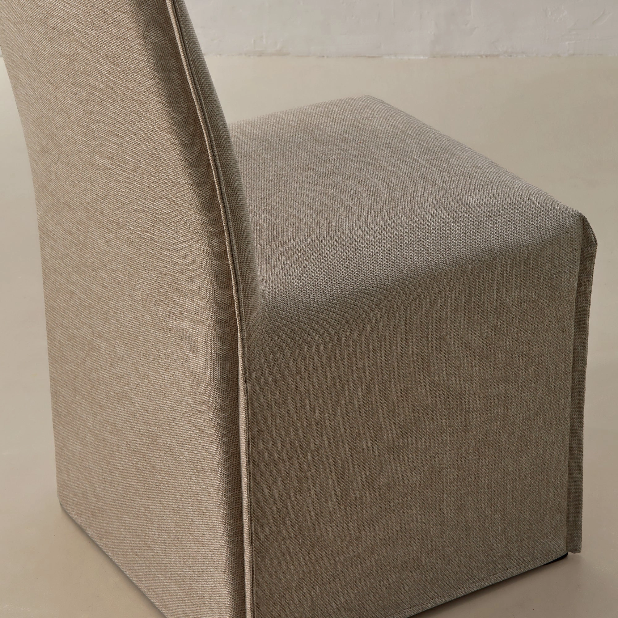 Slipcover Only - Washable Upholstered Dining Chair | 15 Back Height in Oat