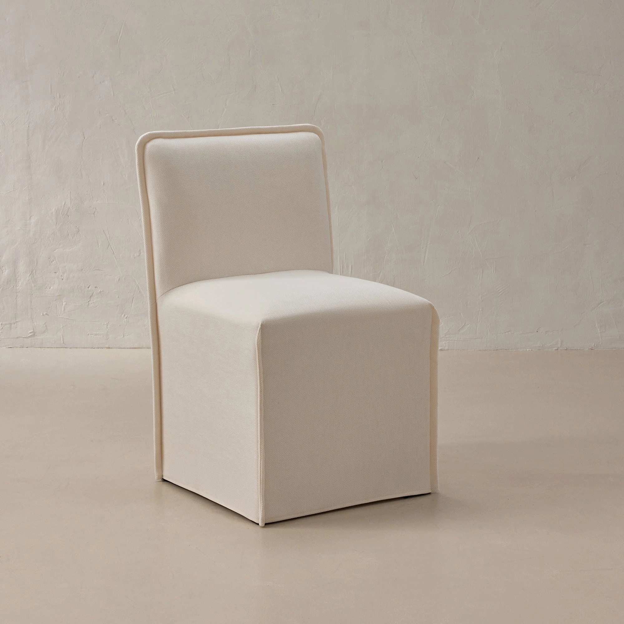 Slipcover Only - Washable Upholstered Dining Chair | 15 Back Height in Powder