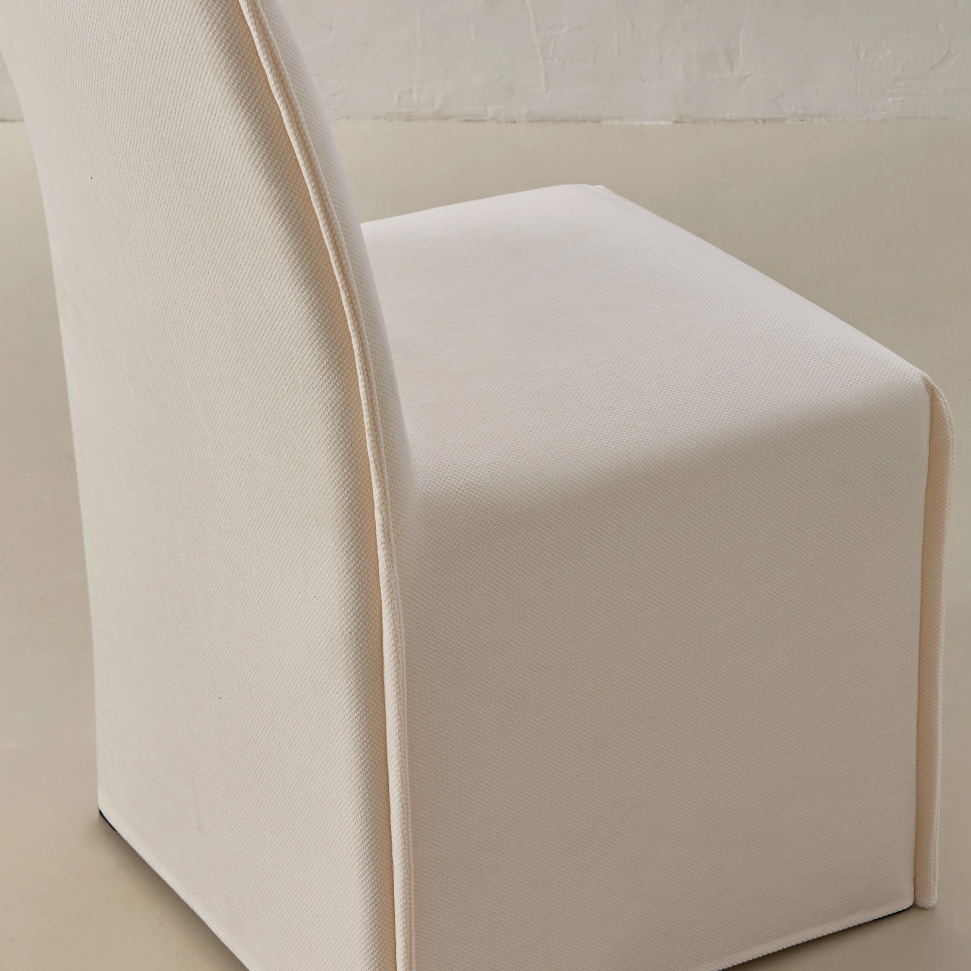 Slipcover Only - Washable Upholstered Dining Chair | 15 Back Height in Powder