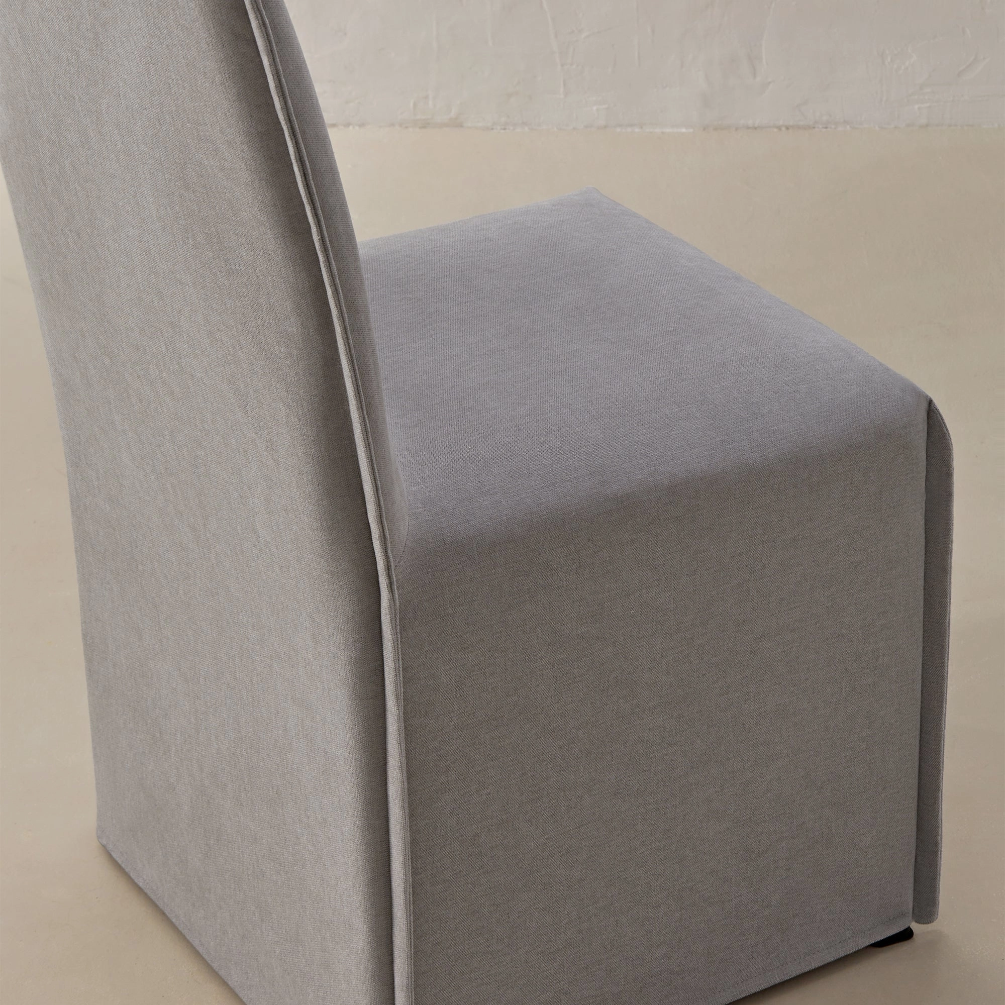 Slipcover Only - Washable Upholstered Dining Chair | 15 Back Height in Pumice