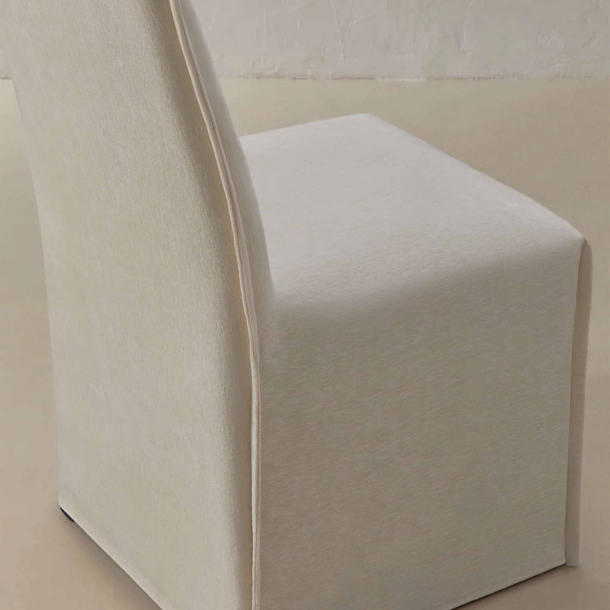 Slipcover Only - Washable Upholstered Dining Chair | 19 Back Height in Coco