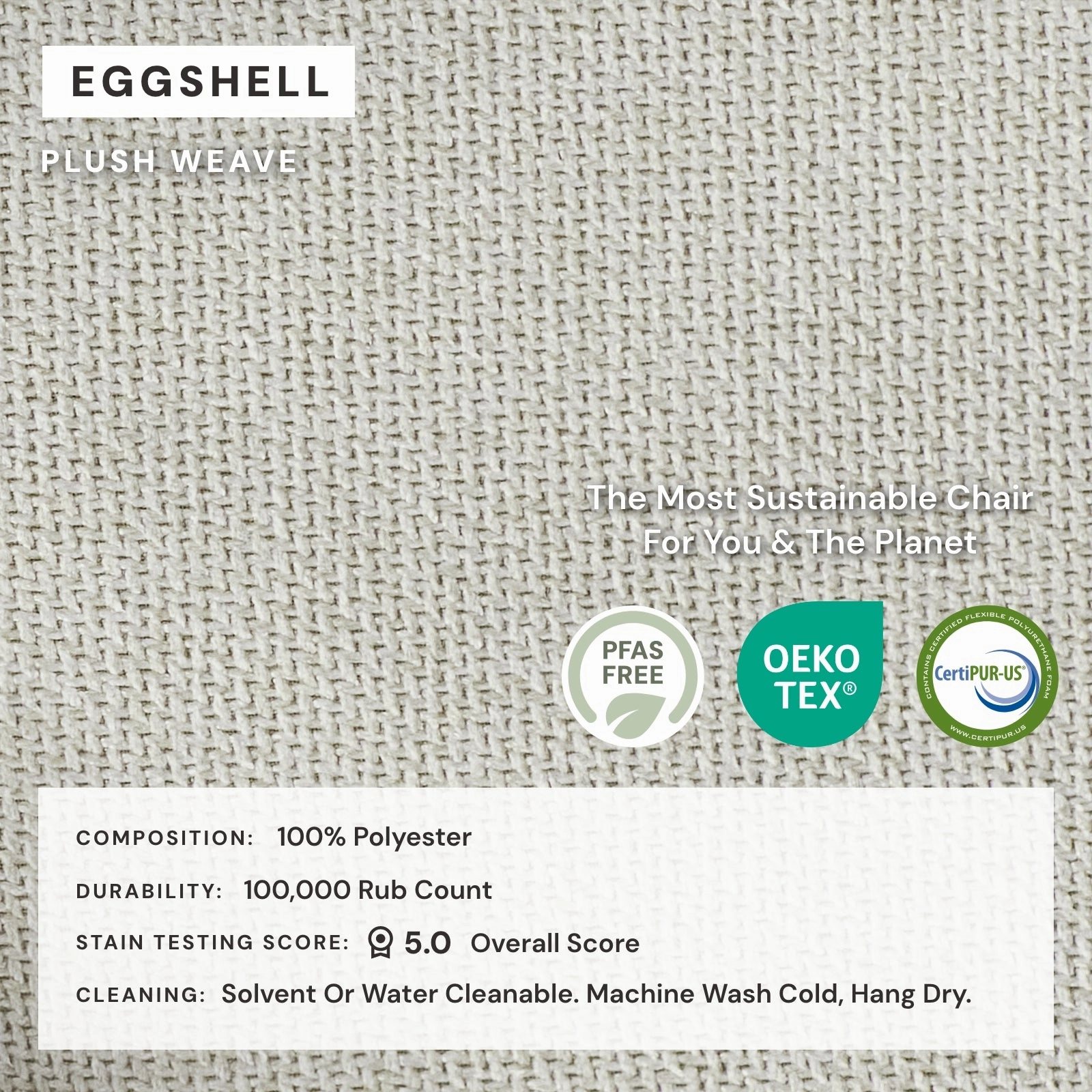 Slipcover Only - Washable Upholstered Dining Chair | 19 Back Height in Eggshell
