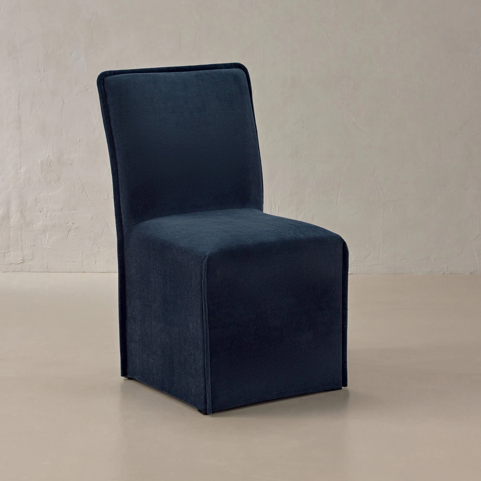Slipcover Only - Washable Upholstered Dining Chair | 19 Back Height in Sumi