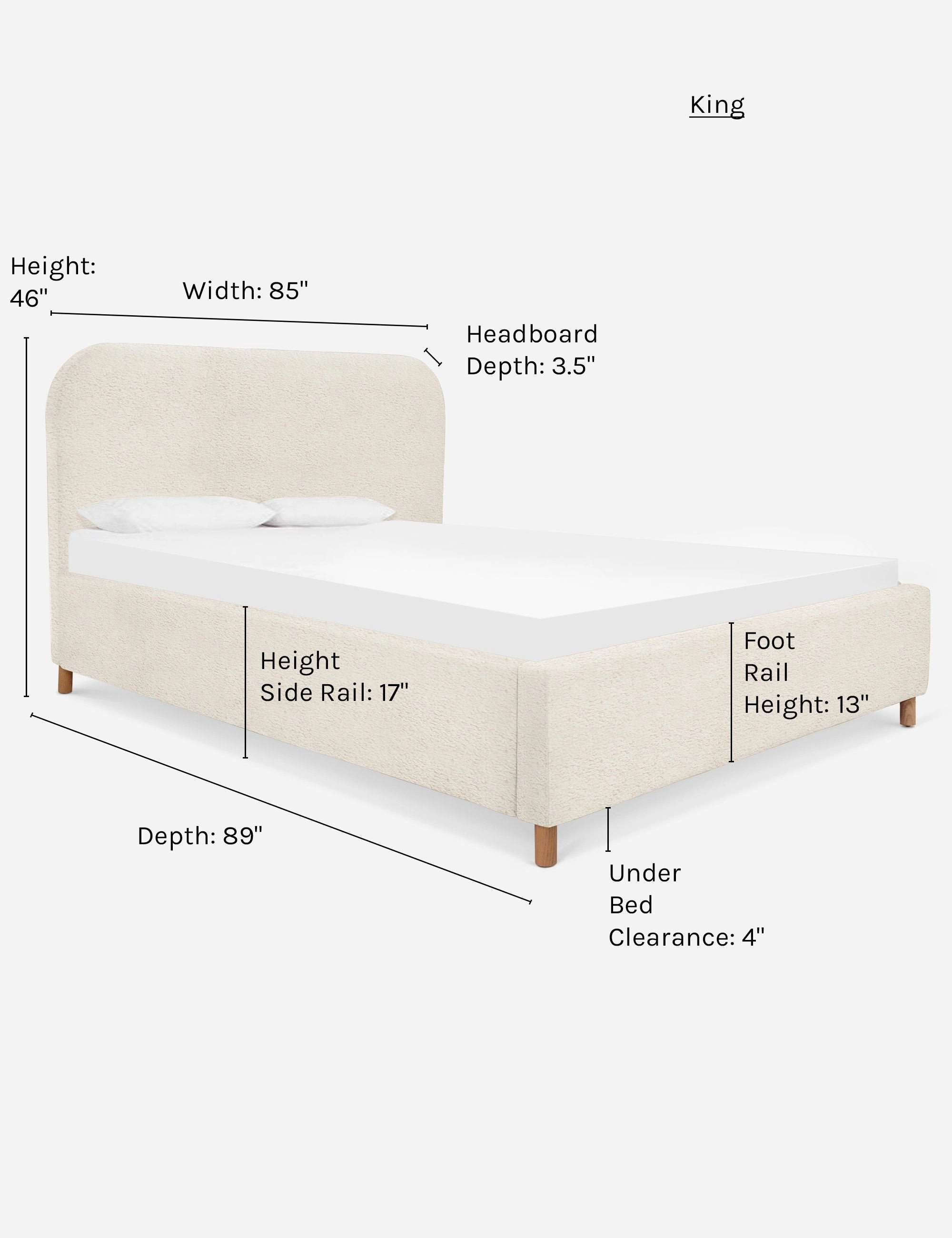 Solene Platform Bed