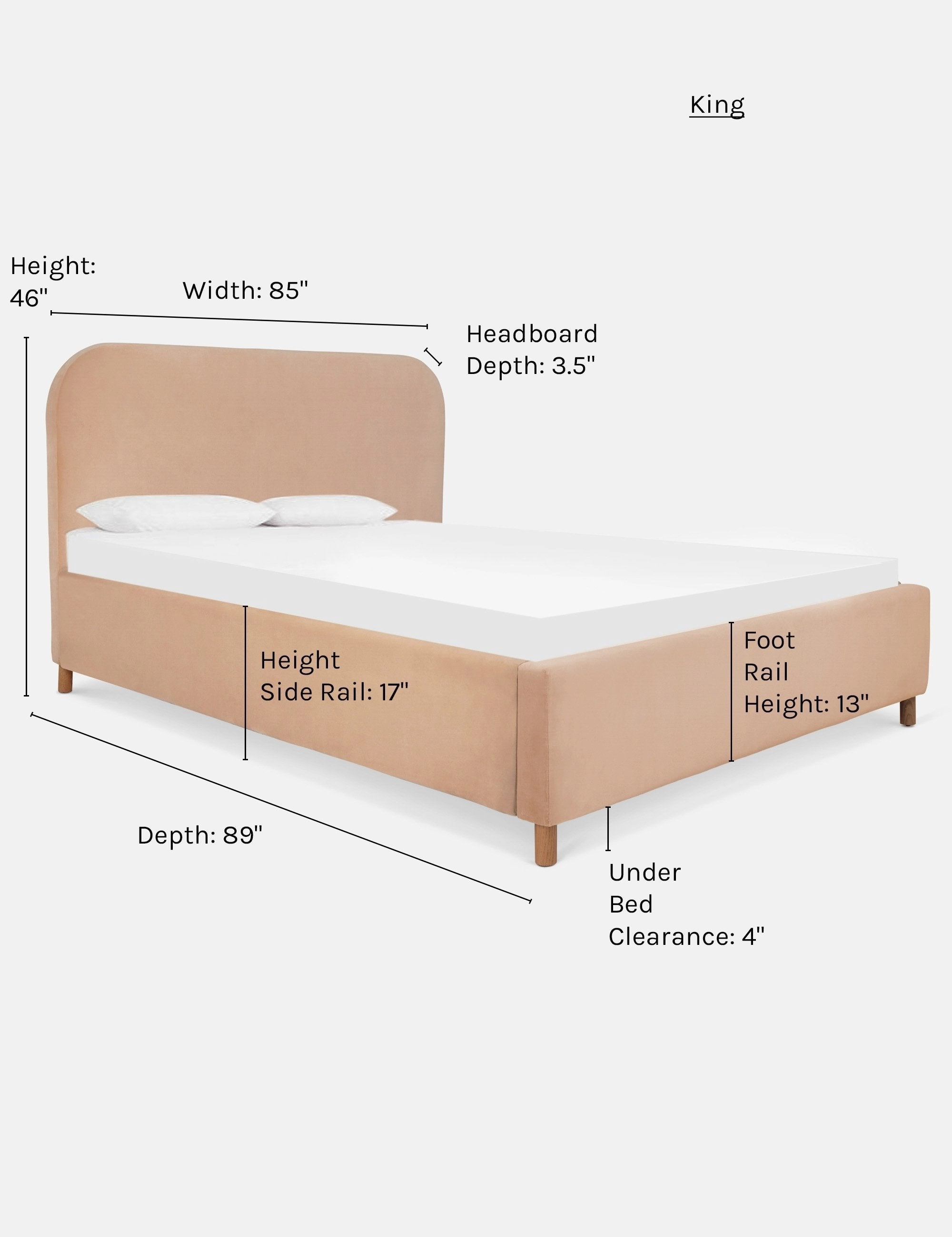 Solene Platform Bed