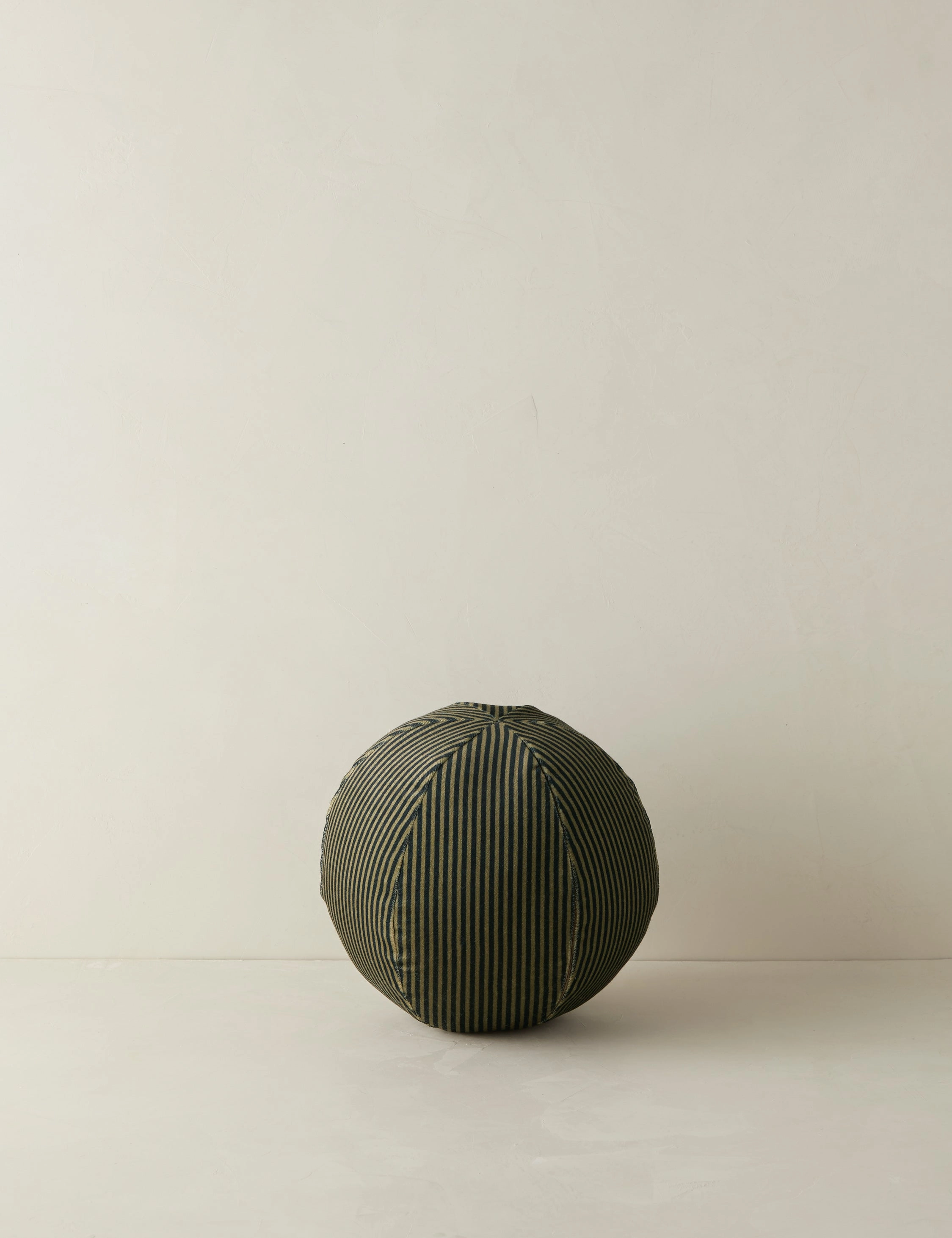 Striped Velvet Ball Pillow by Sarah Sherman Samuel