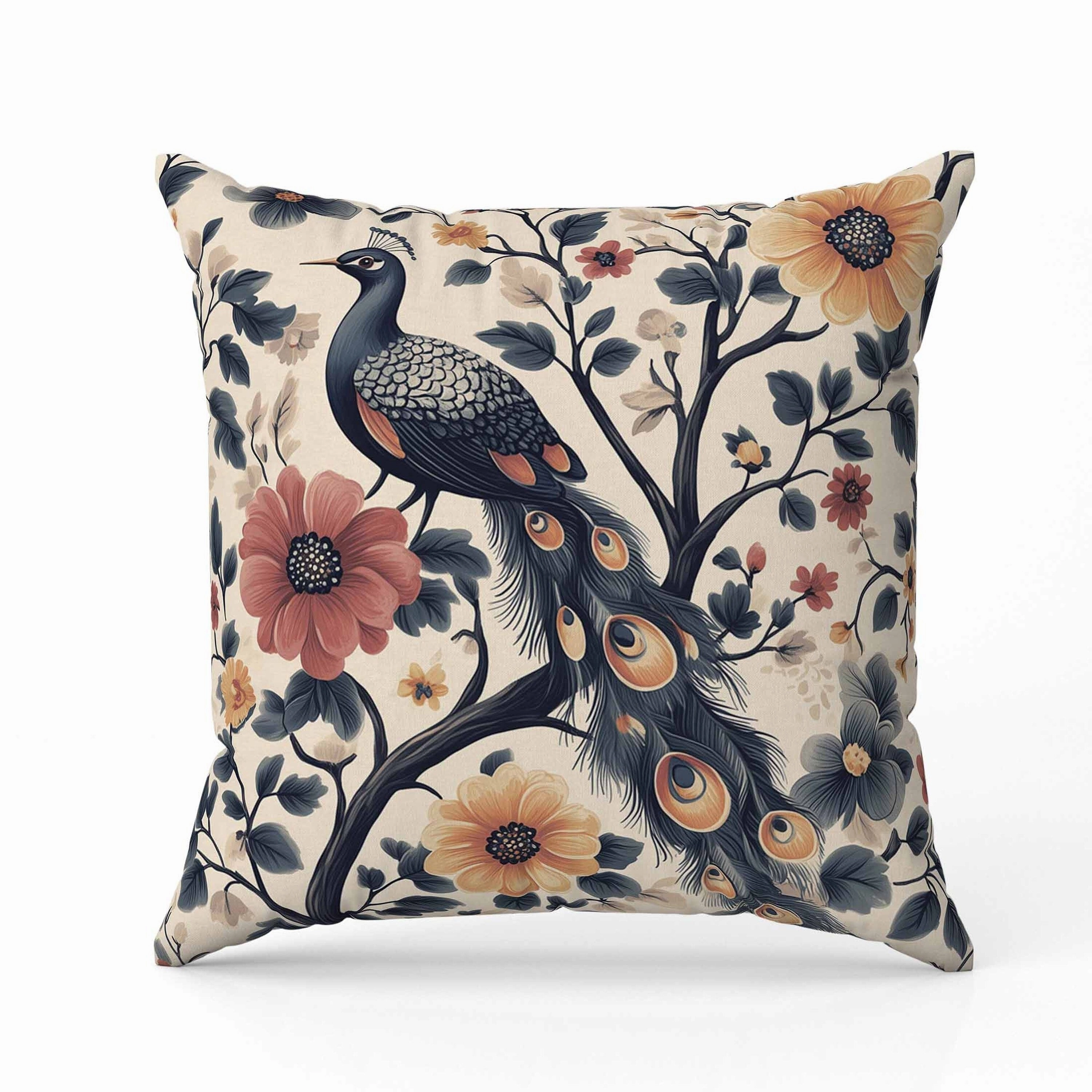 Vibrant Vista Faux Suede Reversible Throw Pillow Gray and Rust