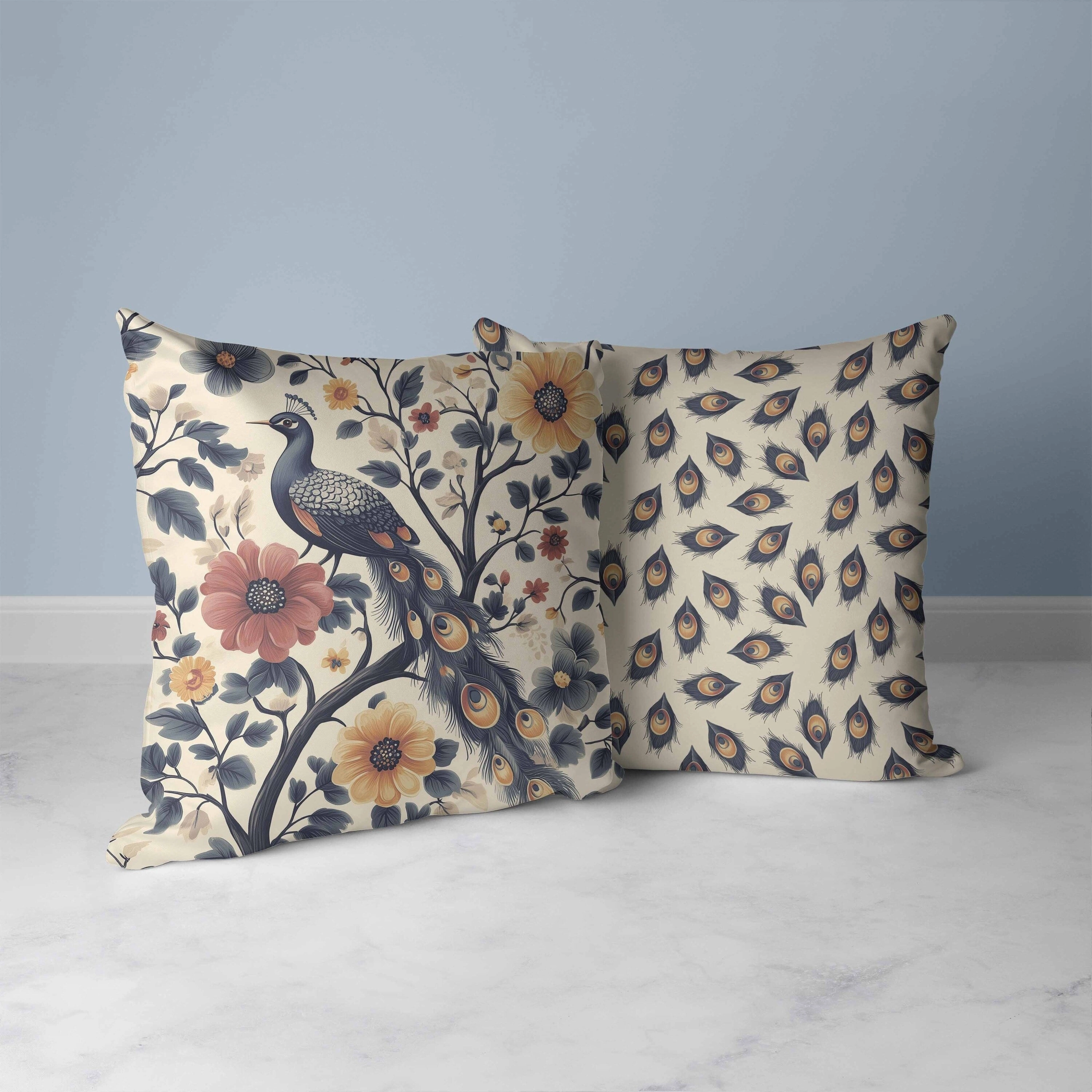 Vibrant Vista Faux Suede Reversible Throw Pillow Gray and Rust