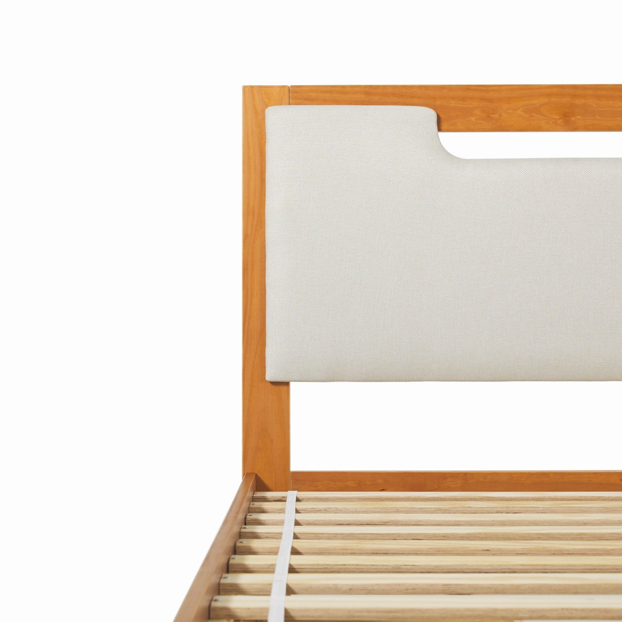 Walker Edison Mid Century Modern Solid Wood Storage Platform Bed